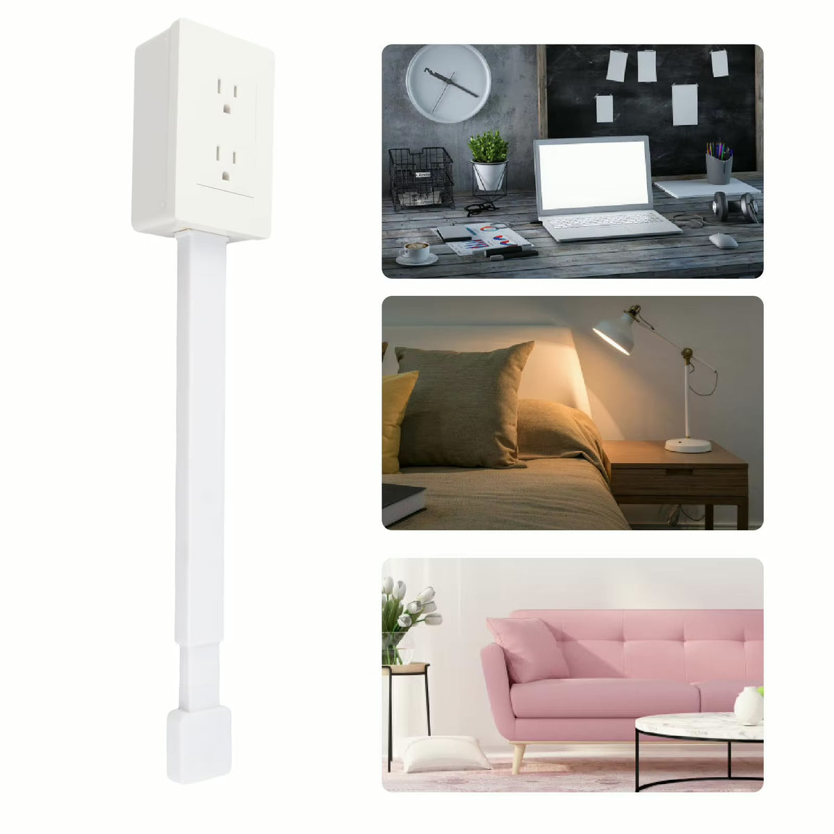 Hidden Sofa & Bed Power Extension Hub