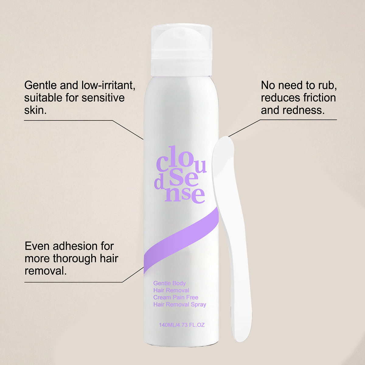 Cloud Sense Gentle Hair Removal Spray